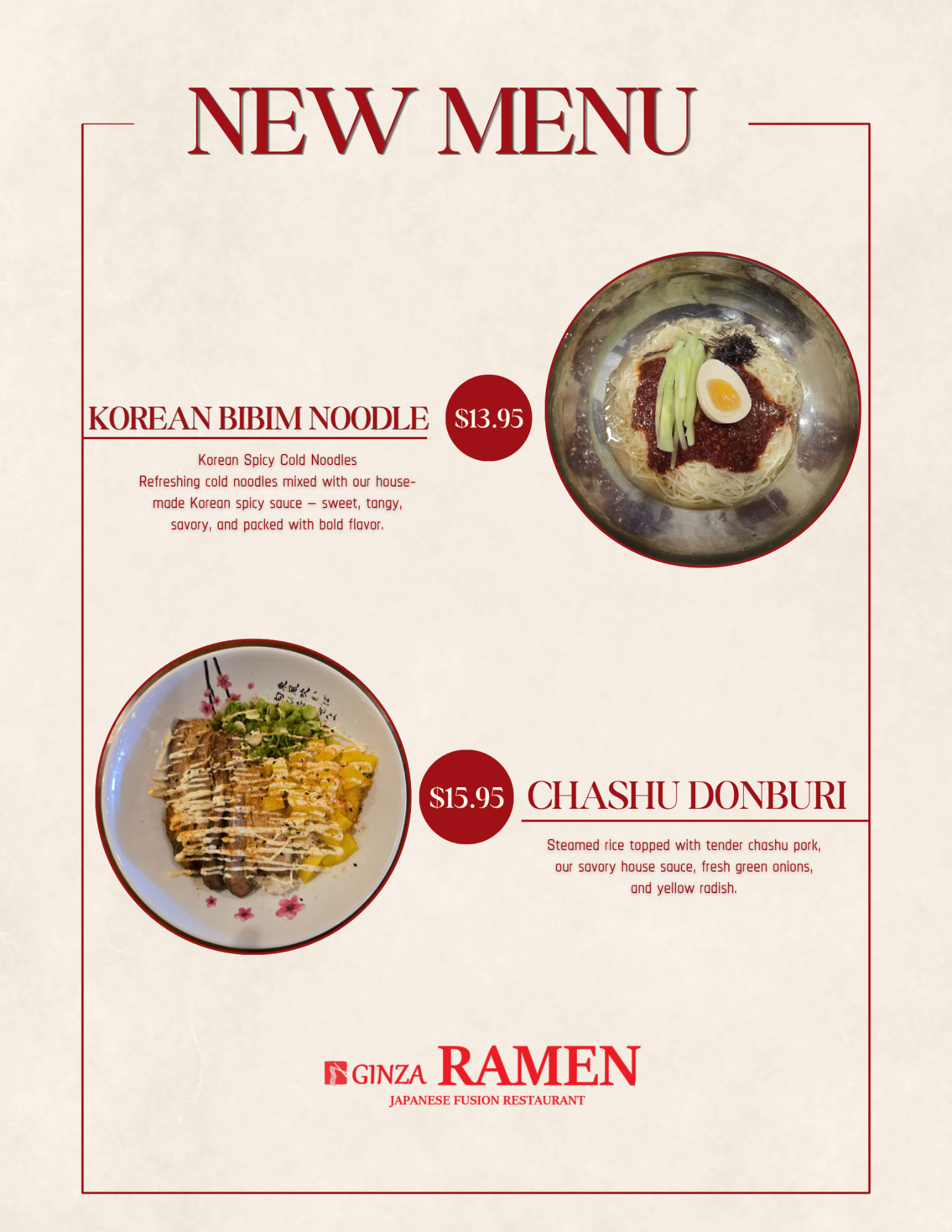 New Menu